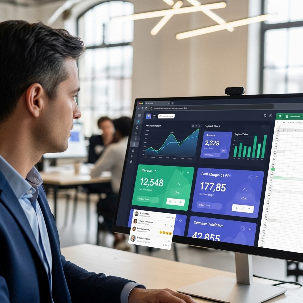 Waarom managementdashboards beter werken in een agent-browser dan in Excel